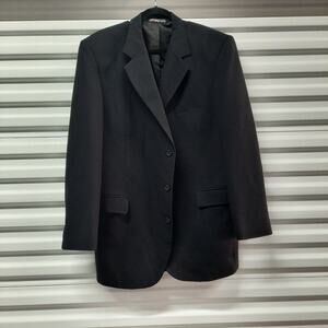 Vintage Raffinati Suit Blazer Sport Coat Mens Size 44L Black Jacket